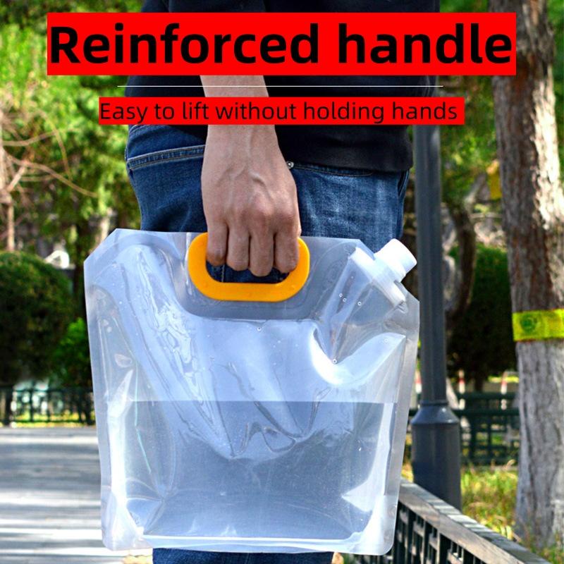 1,5/5 л портативная сумка для воды складное ведро контейнер для воды кувшин сумка для бутылки на открытом воздухе путешествия кемпинг с ручкой кемпинговые принадлежности