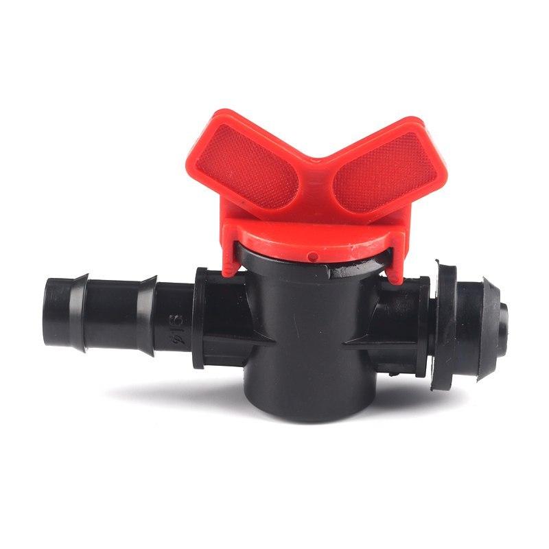 20pcs 16PE Pipe By-pass Valve Greenhouse Irrigation System Pipe Connector Pipe Switch Farm Watering Fittings Mini Ball Valve