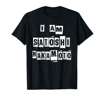 Я Сатоши Накамото, создатель мема про биткоин, футболка