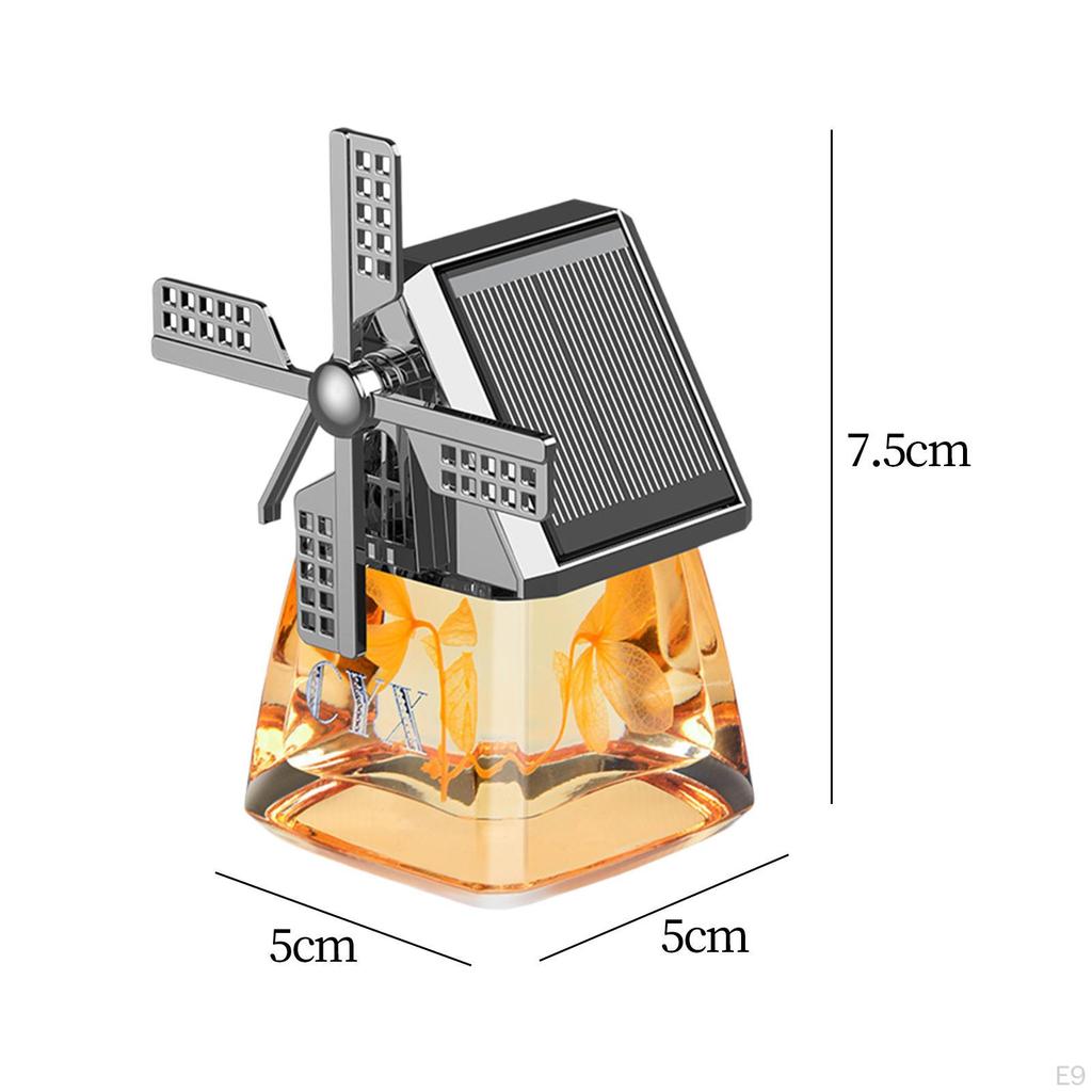 Автомобильный освежитель воздуха для дома с орнаментом ветряной мельницы, украшение приборной панели, гладкие поверхности, на солнечной энергии
