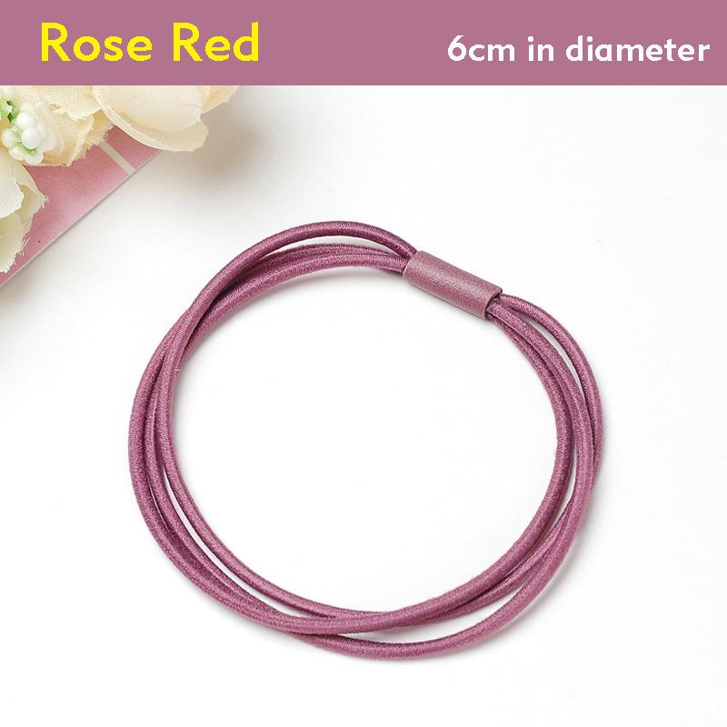5Pcs/Lot Fashion Women Girls Rubber Bands Ponytail Holder Three-layer Elastic Hairbands Simple Solid Hair Accessories Scrunchie
