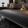 Technology Cloth Leather Sofa Mat Waterproof Durable Modern Couch Furniture Accessories Checkered Seat Cushion Cover Home Decor
