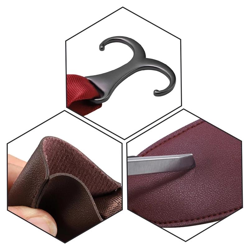 PU Leather Car Seat Back Hooks Universal Interior Accessories For Mercedes-Benz W108 W124 W126 W140 W168 W169 W176 W177 W20 ZF8