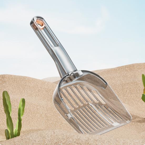 Лопатка для кошачьего туалета с эргономичной ручкой, расширенная полая конструкция, многоразовая лопатка для домашних животных, инструмент для чистки какашек