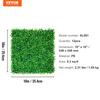 Artificial Boxwood Panel 12pcs 10" X 10" Grass Hedge Wall Mat for Fence