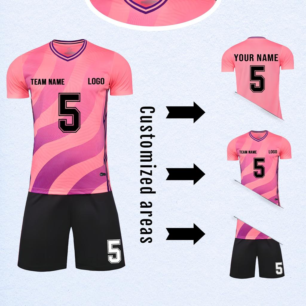 DIY Custom Adult And Children Three-piece Football Uniforms