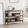VidaXL Table console chêne marron 100x32x75 cm bois d'ingénierie 839062
