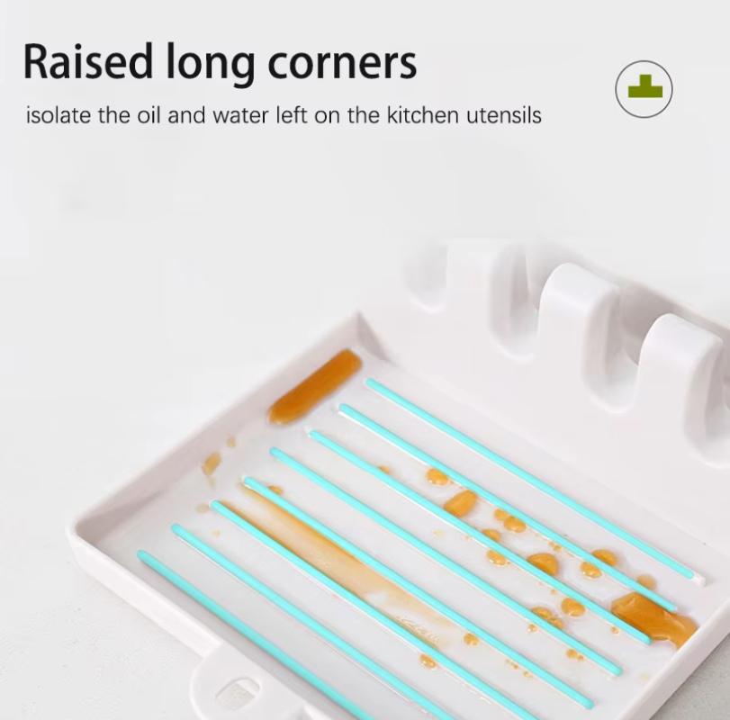 Держатели для кухонных ложек Вилка Стойка для шпателя Полка Органайзер Пластиковая подставка для ложек Держатель для палочек Нескользящая подставка для ложек Кухонная утварь