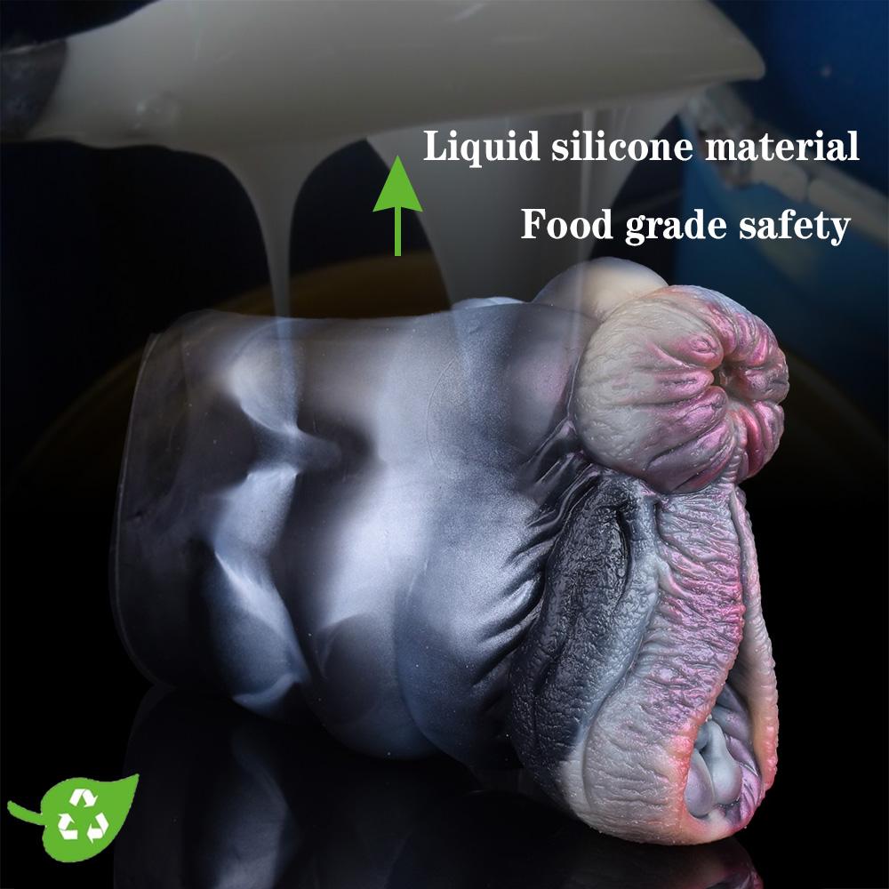 Двухканальная чашка для мастурбации в виде лошади и животного, мягкий силиконовый мужской мастурбатор, реалистичная вагина, массаж простаты, секс-игрушка для взрослых