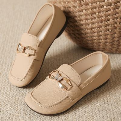 Неглубокие слипоны Модные женские туфли с металлическим украшением и бабочками, женские туфли на плоской подошве с круглым носком и кристаллами, повседневная обувь, новые