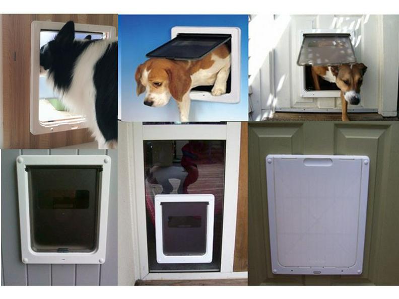 Golden Retriever Size Dog Door for Wooden, Glass, UPVC, and Security Doors - Safe Pet Entry & Exit