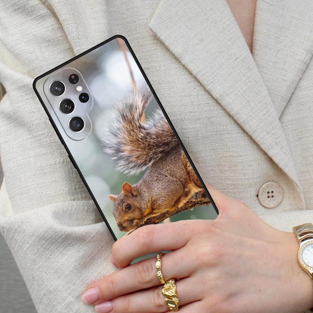 Cute Animal Squirrel Cell Phone Case for Samsung Galaxy S26 Ultra S25 S24 S23 S22 S21 S20 Note10 Cover