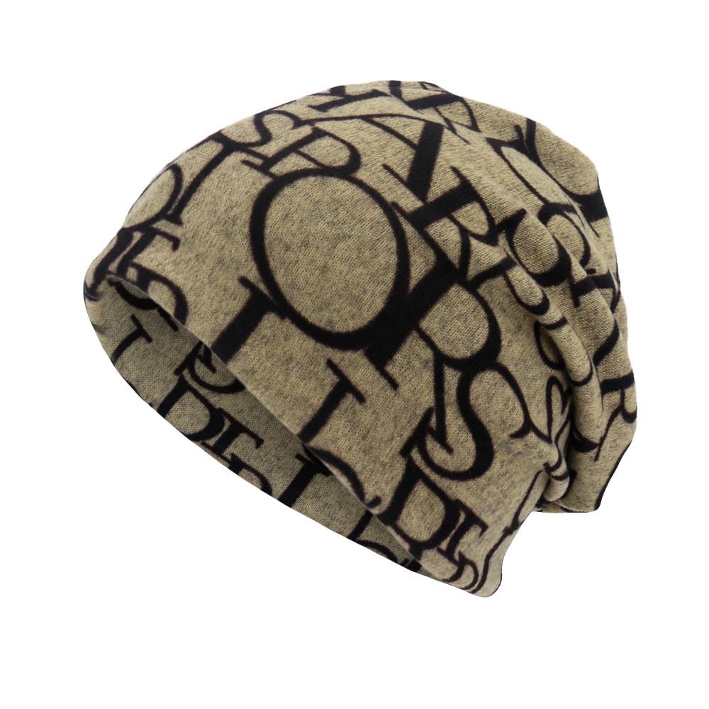 Унисекс с буквенным принтом шарф-шапка повседневная уличная трансформируемая ветрозащитная шапка 