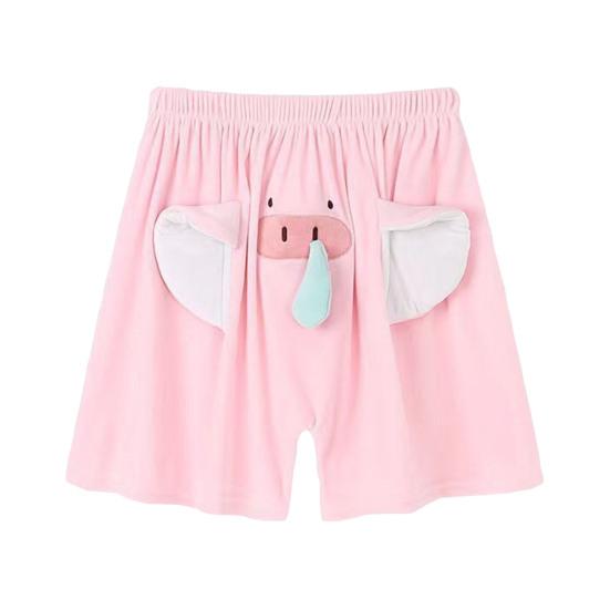 Мужские пижамные штаны с рисунком слона, повседневные шорты с эластичной талией и укрепленными карманами, свободные брюки для сна для пар