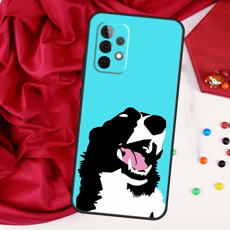 Собака Бордер-колли Для Samsung Galaxy A56 A36 A26 A16 A05 A06 A22 A32 A52 A54 A34 A14 A55 A15 A53 A33 A35 Чехол