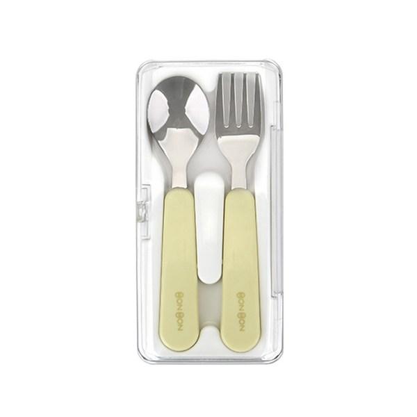 Daily Like Bonbon Stainless Steel Spoon & Fork Set, Avocado, 1 Piece