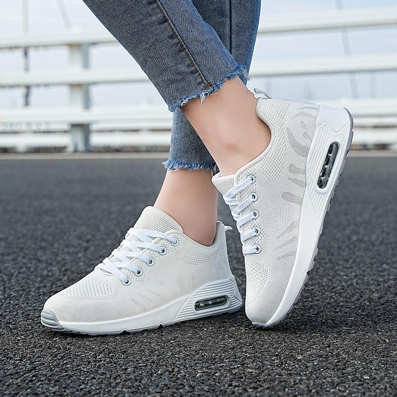 Women’s Black Running Sneakers Casual Red Sport Shoes White Walking Jogging Shoes Over Sized