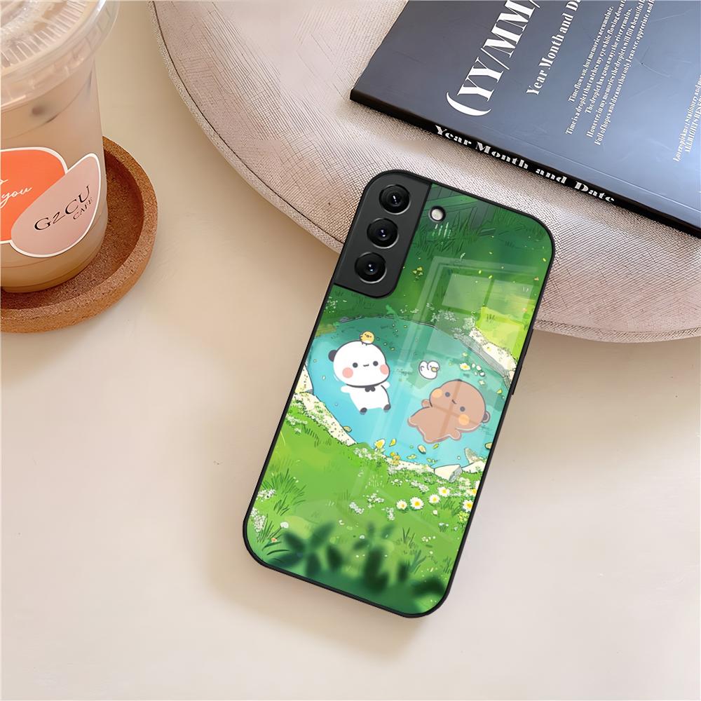 BUBU DUDU Cartoon Phone Case Glass For Samsung Galaxy S26 S25 S21 S22 S24 S23 S20 Ultra Fe Plus A16 A24 A55 A53 Coque