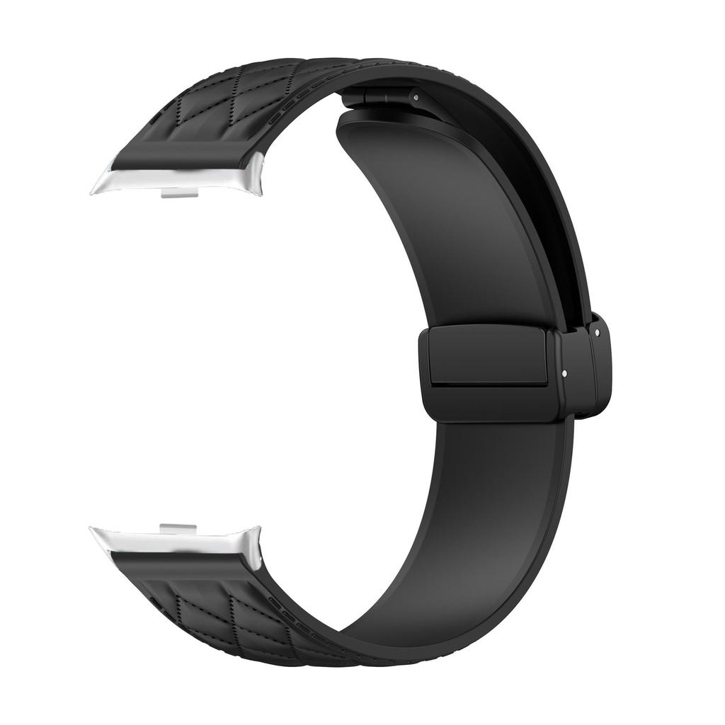 Силиконовый ремешок для Redmi Watch 4/5 с металлической ромбовидной магнитной застежкой (20мм)