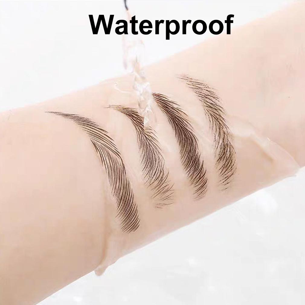 Стойкие наклейки для бровей в виде волосков - Простое нанесение методом водного переноса