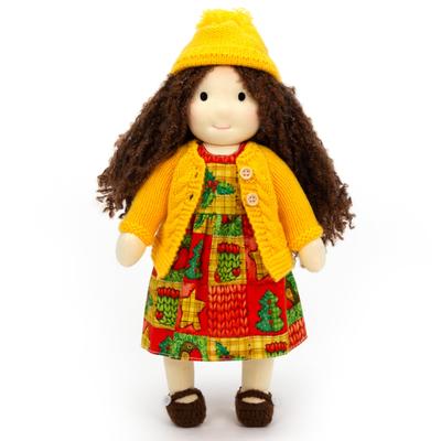 BlissfulPixie Waldorf Ручная работа Ариана Милая Плюшевая Девочка Идеально подходит для детей Кукла, Кукла, 30 см, Мягкая, Кукла,