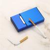 1pc Ultra Thin Solid Color Cigarette Case Pocket Size Large Capacity Cigarette Case for Home