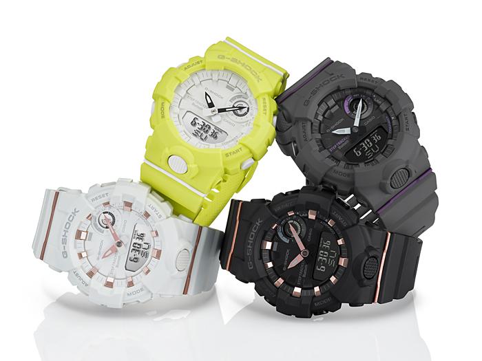 Casio Мужские кварцевые часы с цифровым дисплеем GMA-B800-1A, ударопрочные, водонепроницаемые 200 м, из смолы