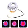 1PC Multi Color Halo LED Motorcycle Headlight Spot Lamp White Light Projector Lens Dual Angel Devil Eye HeadLamp Cyclone-Type