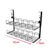 Двухслойная полка для хранения под столом, металлический кабельный лоток, проволочный органайзер для компьютерного стола, неперфорированные аксессуары для хранения
