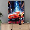 DIY Diamond Painting Lightning McQueen Cross Stitch Kit Mosaic Art Diamond Painting Full Circle Diamond Home Decoration