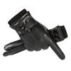 Warm Leather Gloves Men's Gloves Fleece To Keep Out the Cold Driving Full Finger Outdoor Cycling Autumn and Winter Gloves