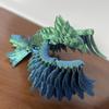 3D Printed Phoenix Figurine Movable Joints Colorful Bird Figure Articulated Animal