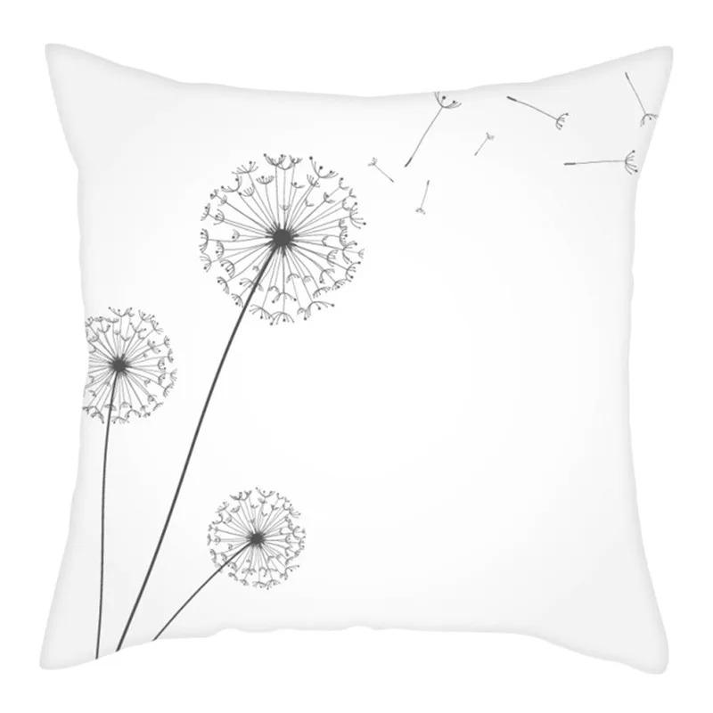 Наволочка с принтом одуванчика Гостиная Офис Дом Наволочка Автомобильные украшения