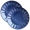 Tableware East Minoruba (Minorba) Large Plate (24cm) Kiln Dark Blue Shinogi Cafe Tableware Pair Set