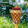 Automatic Bubble Maker with Flame Light Effect And Music Decorative Bubble Machine for Outdoor Parties Camping Kids Bubble Blower