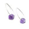 [I0025] - Amethyst 'Mineralia' Silver Earrings