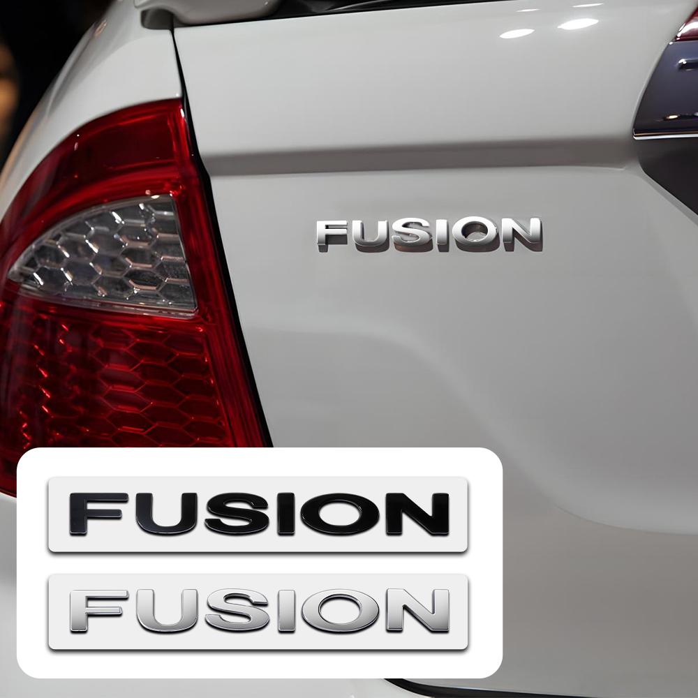 AJJ1 3D Letters Car Body Rear Trunk Bumper Emblem Stickers Badge Decal For Ford Focus Logo Fusion MK2 MK4 Fiesta Mustang Accessories