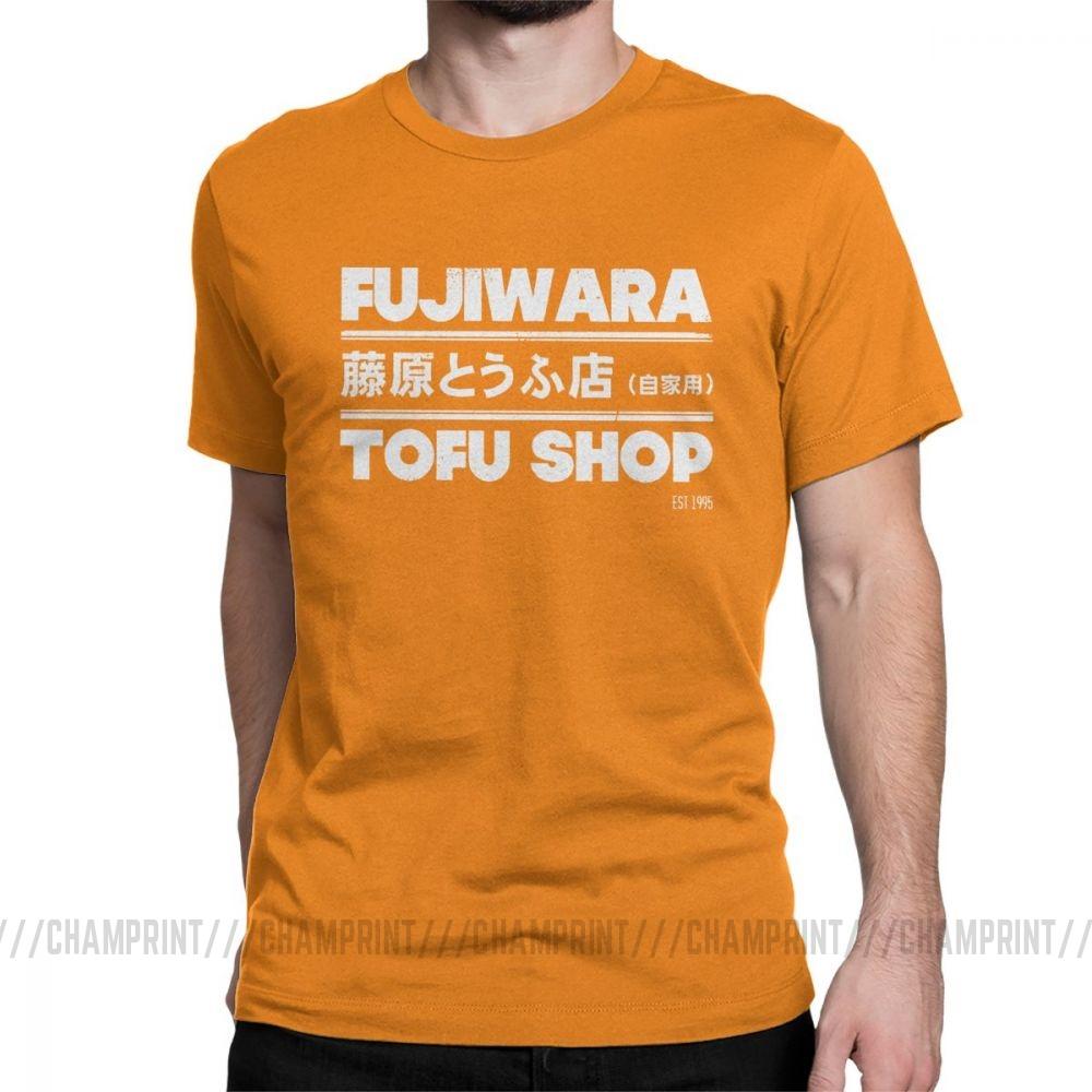 Футболки с аниме Initial D, модные футболки Fujiwara Takumi Fujiwara Tofu Shop, мужская хлопковая винтажная футболка