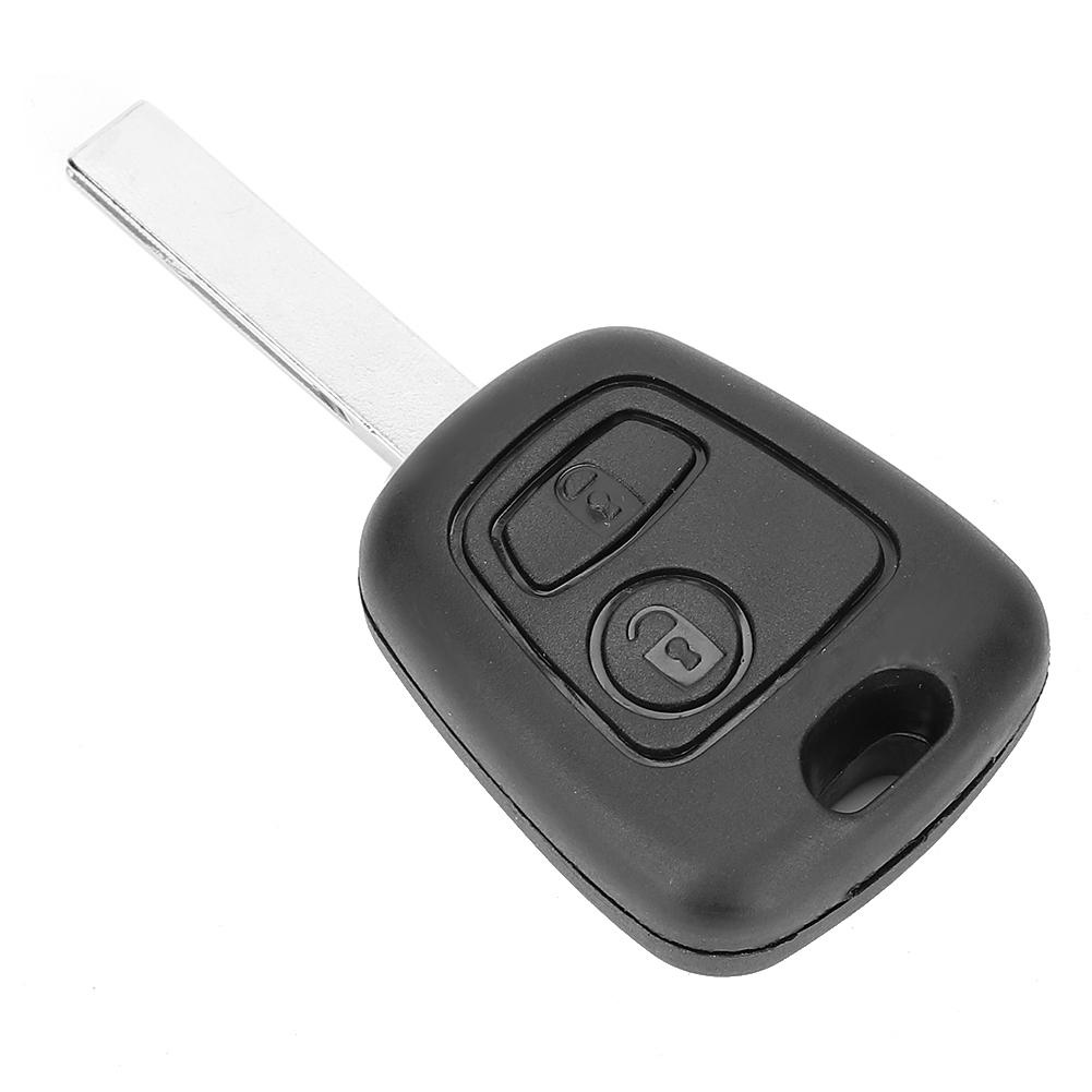 2-кнопочный автомобильный чехол для дистанционного ключа с пазом, подходящий для Peugeot 107 207 307 407
