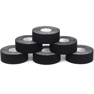 Тейп-лента 6 рулонов x 5 м Кинезиологическая лента Поддерживает мышцы и суставы Воздухопроницаемость Высокая эластичность Устойчивость к поту 2,5 см (черный)