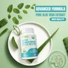 Organic aloe vera capsules, support gut health, immune health, suitable for both men and women.