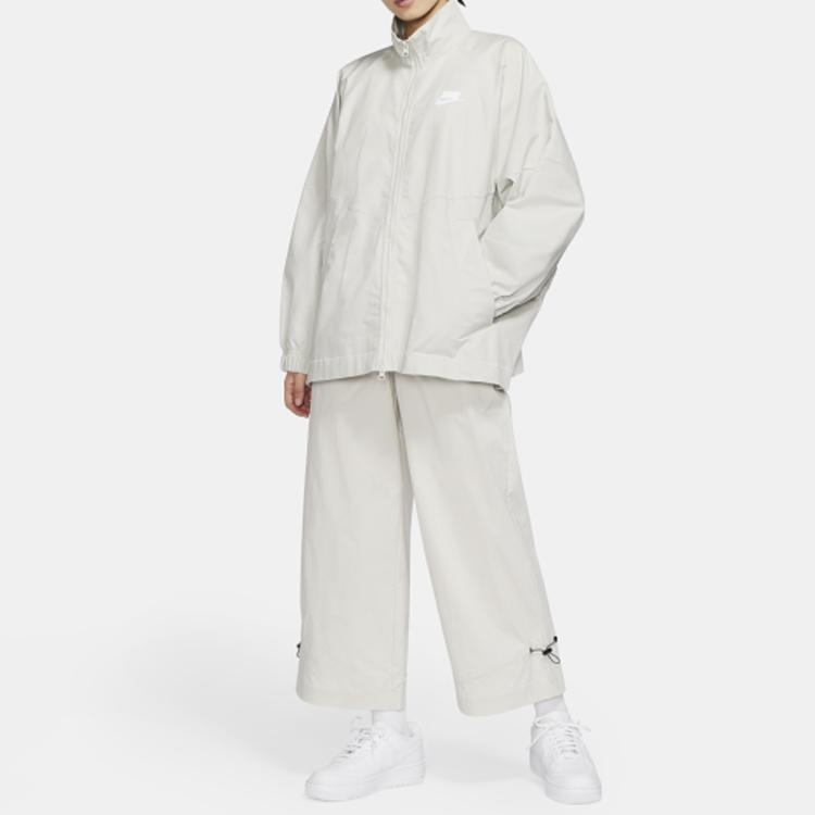 Nike Куртки Женские Светло-серые Стойка Умеренные Прочие CZ1425-072