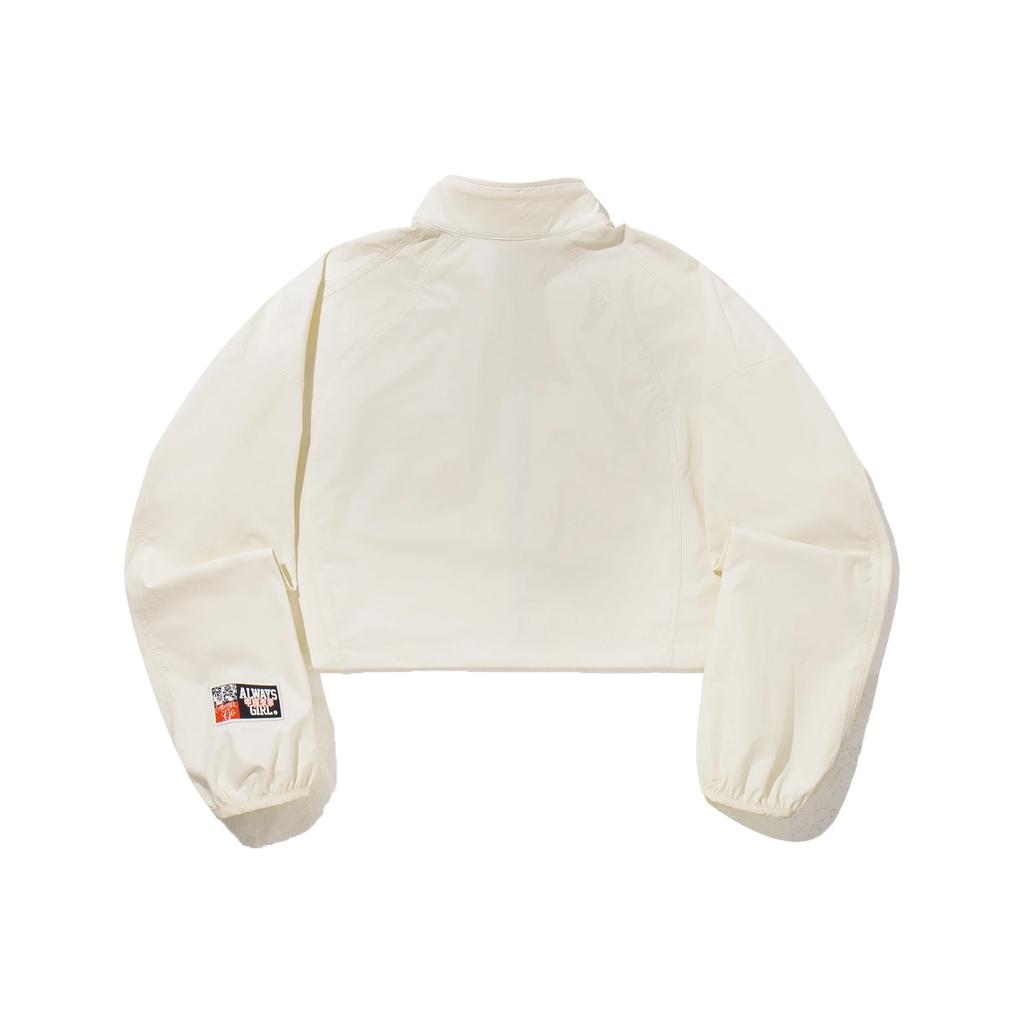 Li Ning Буква Молния Универсальный Воротник-стойка Повседневный Свободный Ветровка Женская Верхняя одежда AFDVB60-5