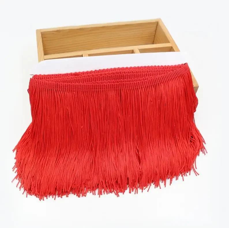 10 ярдов 15 см в ширину кружевная отделка кисточкой бахрома DIY латинское платье сценическая одежда аксессуары декоративные кисточки для штор кружево