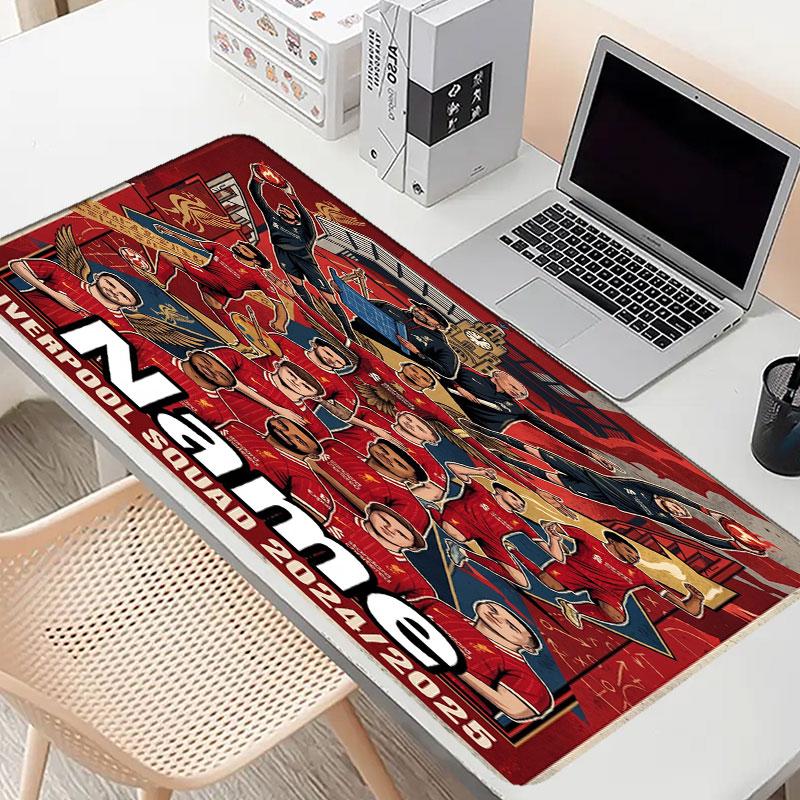 Custom Name Personalized LFC Pattern Mousepad, Laptop PC Desk Mat, Decorative Desk Mat for Home Keyboard Pad Gift