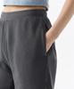 MUSINSA STANDARD WOMAN Женские пигментные шорты-свитшот с обрезанным краем [Угольно-серый]