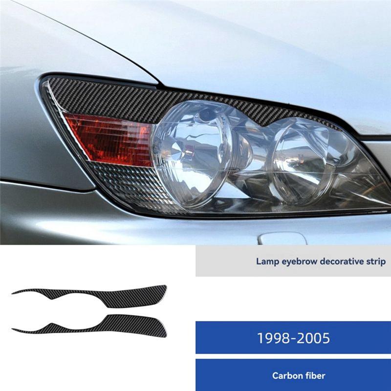Car Headlight Eyelid Eyebrow Trim 1 Pair For Lexus IS200 IS300 RS200 Altezza 1998-2005 Car Accessories
