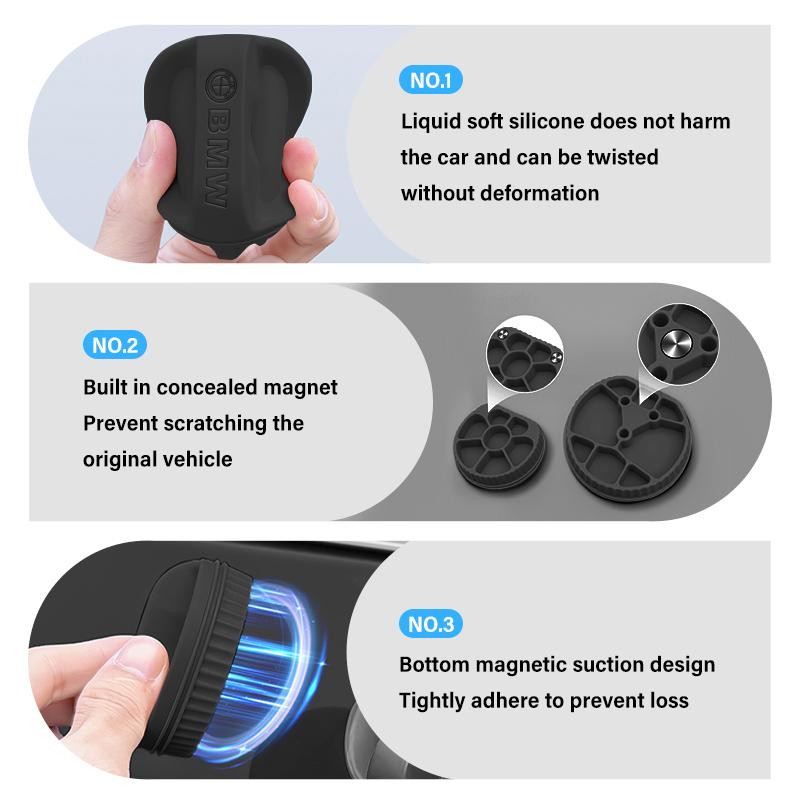 BBKL3 EV Car Charging Port Cover Magnetic Dustproof Silicone Sealed Cap For BMW M 1 3 4 5 6 7 Series M3 M6 F01 F02E34 E36 E70 F10 X6