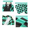 Tanjirou Kamado Cosplay Anime Demon Slayer Kimetsu No Yaiba Cosplay Costume Uniform Haori Kimono Wig Suit Halloween Adult Child