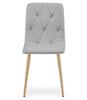 Libra Chair - Light Gray Fabric / Wood Color Legs X 2